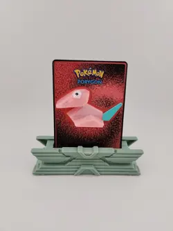 Vintage Porygon 3D BURGER KING CARD from Pokemon: The Movie 2000 With Stand - Image 1