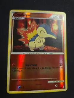 Pokemon TCG Cyndaquil Reverse Holo Card Call of Legends 55/95 - Image 1