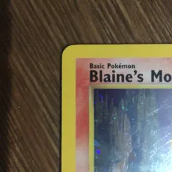 Pokemon TCG Blaine's Moltres Gym Heroes Holo Card 1/132 Unlimited Rare - Image 2