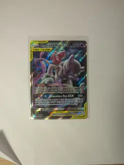 Mewtwo and Mew GX SM191 Tag Team Black Star Promo Pokemon Card Rare - Image 1
