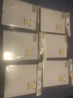 LOT OF 6 - Pokemon Jumbo Pikachu Promo Card Binder 25th Anniversary - Image 1