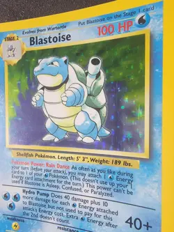 1999 Pokemon TCG Blastoise Holo Card 002/102 Base Set Rare LP - Image 2