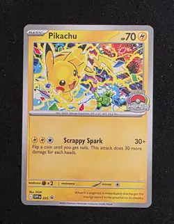 Pikachu Promo 2025 World Championships SVP EN 225 Pokemon Card Worlds (Read) - Image 1