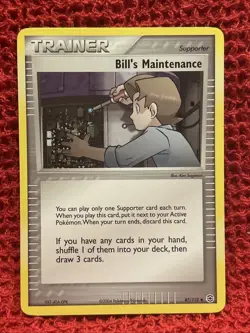 Bill's Maintenance 87/112 2004 EX FireRed & LeafGreen Pokemon Card TCG - VLP - Image 1