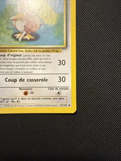 Pokemon Card - Farfetch'd Canarticho FRENCH 1st Edition Base Set 27/102 - Image 4