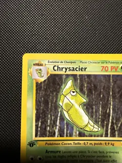 Pokemon Card - Metapod Chrysacier 1st Edition French Base Set 54/102 Common - Image 2