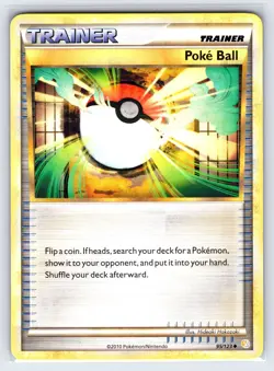 Poke Ball 95/123 2010 HeartGold SoulSilver Pokemon Card Trainer Uncommon - Vlp - Image 1
