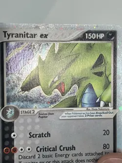 Pokemon TCG Tyranitar EX 17/17 Pop Series 1 Cosmos Holo Ultra Rare Card - Image 3