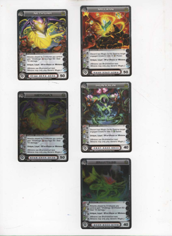 Chaotic lot #213. Lot of 5 Rare M'arrillian creature cards - Image 1