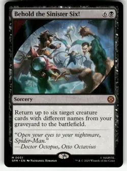 BEHOLD THE SINISTER SIX! #51 (MYTHIC RARE) MTG MARVEL'S SPIDER-MAN - Image 1