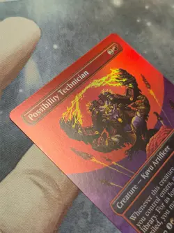 0295 Possibility Technician FOIL TRIUMPHANT BORDERLESS Edge of Eternities MTG - Image 2
