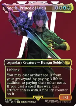 Noctis, Prince of Lucis Foil Showcase Final Fantasy MTG NM - Image 1