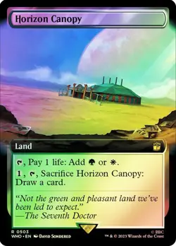 Horizon Canopy Foil Extended Art Doctor Who Commander NM MTG - Image 1