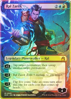 Ral Zarek Foil Borderless Anime Ravnica Remastered NM MTG - Image 1
