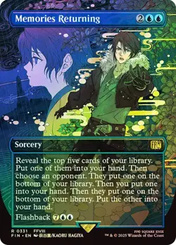 Memories Returning Foil Borderless Final Fantasy MTG NM - Image 1