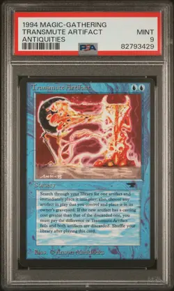 Transmute Artifact - Antiquities - MINT - PSA 9. See MTG in Store. - Image 1