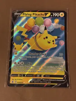 2021 Pokemon SWSH Celebrations Flying Pikachu V #006/025 - Image 1