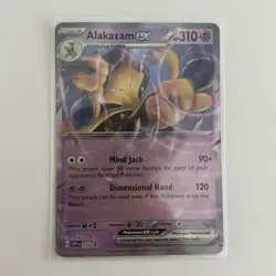 ERROR NO STARS PATTERN Alakazam ex Pokemon BLACK STAR Box Promo #050 SVP English - Image 2