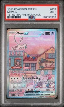 Pokemon 2023 Mew ex 053 Full Art Promo 151 Ultra Premium Collection PSA 9 - Image 1