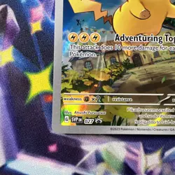 Pokemon Pikachu Black Star Promo 027 Paldea Evolved ETB Elite Trainer Box Promo - Image 2