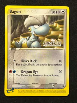 Pokemon EX "Dragon Series"-Bagon 50/97-GEN CON Black Star Promo Super Rare- NM+ - Image 4