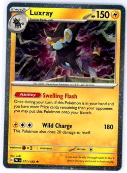 Pokemon TCG Luxray 071/193 Paldea Evolved Cosmos Holo Exclusive - Image 1