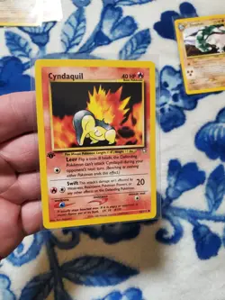 Pokemon Cyndaquil 56/111 Neo Genesis 1st Edition LP See Pictures - Image 1