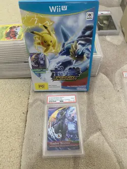PSA 9 Mint Pokemon Promo Shadow Mewtwo Pokken Tournament 2016 Europe + Game - Image 1