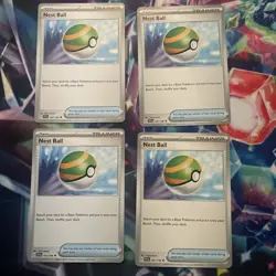 Nest Ball 4x Trainer Playset Item 181/198 Scarlet & Violet Base Pokemon 2023 - Image 1