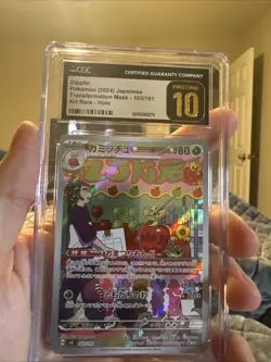 CGC 10 PRISTINE Pokemon Dipplin 103/101 Japanese Transformation Mask Art Rare - Image 1