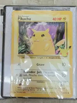 Pokemon : 25th Anniversary First Partner Collector’s Jumbo Pikachu Binder NEW - Image 2