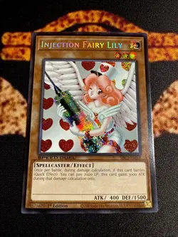 YUGIOH • INJECTION FAIRY LILY • PRISMATIC SECRET RARE • SBC2-ENI14 • 1st • NM - Image 2