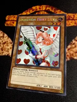 YUGIOH • INJECTION FAIRY LILY • PRISMATIC SECRET RARE • SBC2-ENI14 • 1st • NM - Image 3