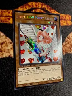 YUGIOH • INJECTION FAIRY LILY • PRISMATIC SECRET RARE • SBC2-ENI14 • 1st • NM - Image 4