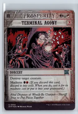 FOIL Terminal Agony Breaking News Uncommon - MTG Magic the Gathering Card - Image 1