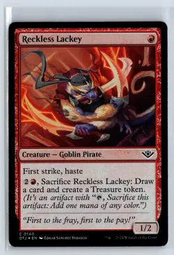 FOIL Reckless Lackey Outlaws of Thunder Junction - MTG Magic the Gathering Card - Image 1