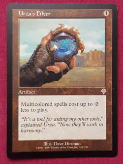 Magic The Gathering INVASION URZA'S FILTER artifact card MTG - Image 1