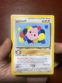 Igglybuff 40/75 Neo Discovery Regular Vintage Pokemon Tcg Card c543 - Image 1