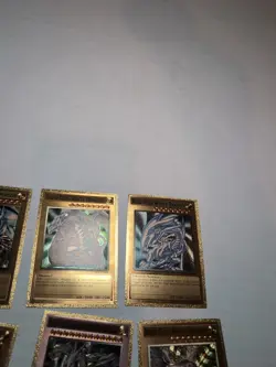 Yugioh Custom Gold Foil Card Blue Eyes White Dragon Lot For Art Purposes - Image 3