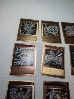 Yugioh Custom Gold Foil Card Blue Eyes White Dragon Lot For Art Purposes - Image 4