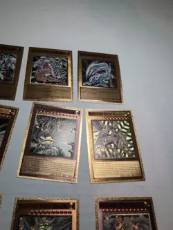 Yugioh Custom Gold Foil Card Blue Eyes White Dragon Lot For Art Purposes - Image 5