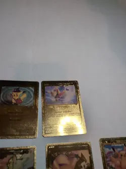 Pokemon Custom Gold Foil Card Pikachu Lot For Art Purposes - Image 5