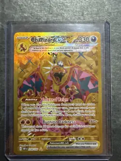 Pokemon TCG Charizard EX Hyper Rare Holo Card 228/197 Sv03: Obsidian Flames - Image 1