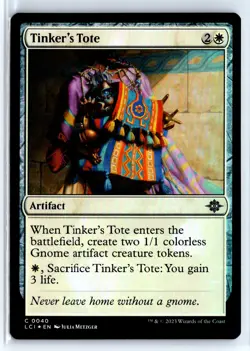 FOIL Tinker's Tote The Lost Caverns of Ixalan - MTG Magic the Gathering Card - Image 1