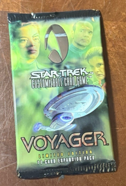Star Trek CCG Voyager Booster Pack NEW Collectible Trading Card Game TCG - Image 1