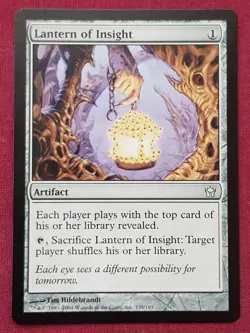 Magic The Gathering FIFTH DAWN LANTERN OF INSIGHT artifact card MTG - Image 1