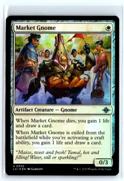 FOIL Market Gnome The Lost Caverns of Ixalan - MTG Magic the Gathering Card - Image 1