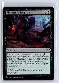 FOIL Mourner's Surprise Outlaws of Thunder Junction - MTG Magic the Gatheri - Image 1