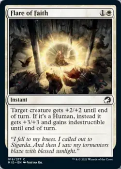 Flare of Faith - Near Mint MTG Innistrad: Midnight Hunt - Image 1
