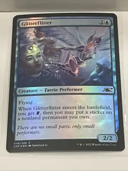 FOIL GLITTERFLITTER x1 mtg NM Unfinity Common - Image 1